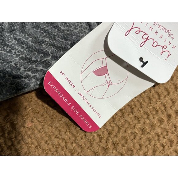 Isabel Maternity Animal Print Skinny Jeans W/ Expandable Sides Size 16 - Picture 3 of 9